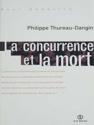 cover image of La concurrence et la mort